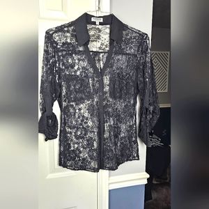 Express portofino lace shirt